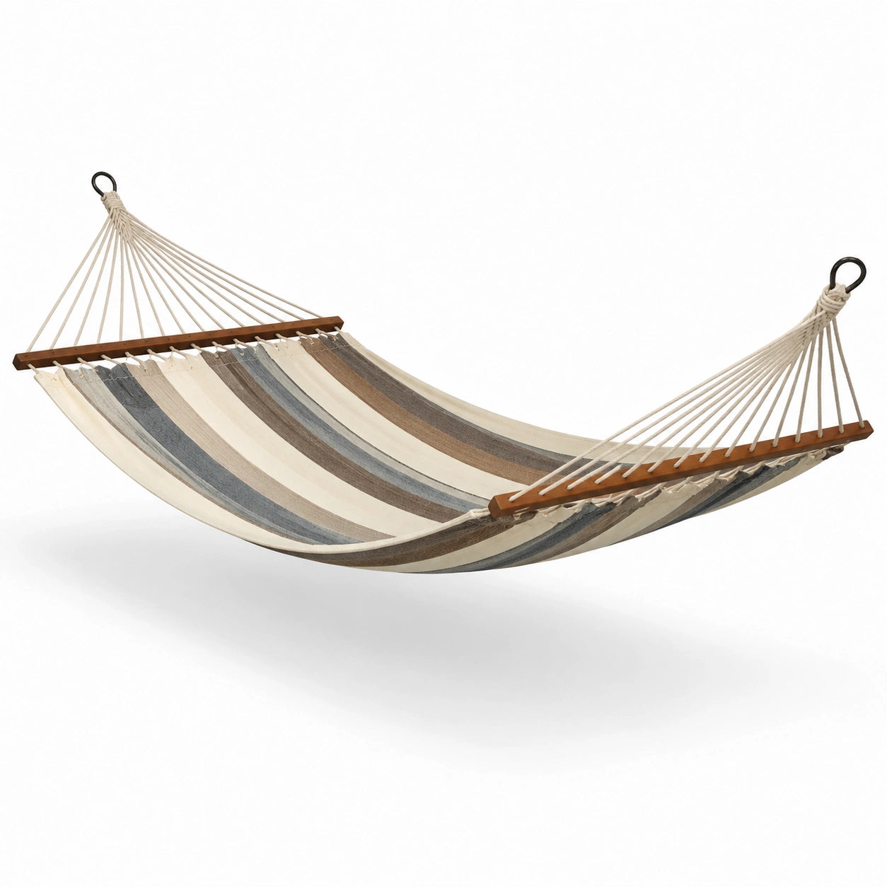 Amaca in Cotone a Righe con Struttura in Legno