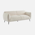 Alice's Garden Divano, 3 posti, 205 × 82,3 × 76,3 cm, Crema, metallo, tessuto, per soggiorno