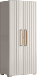 Keter Armadio, 80 × 45 × 180 cm, Beige, legno, portascope, per giardino e terrazzo