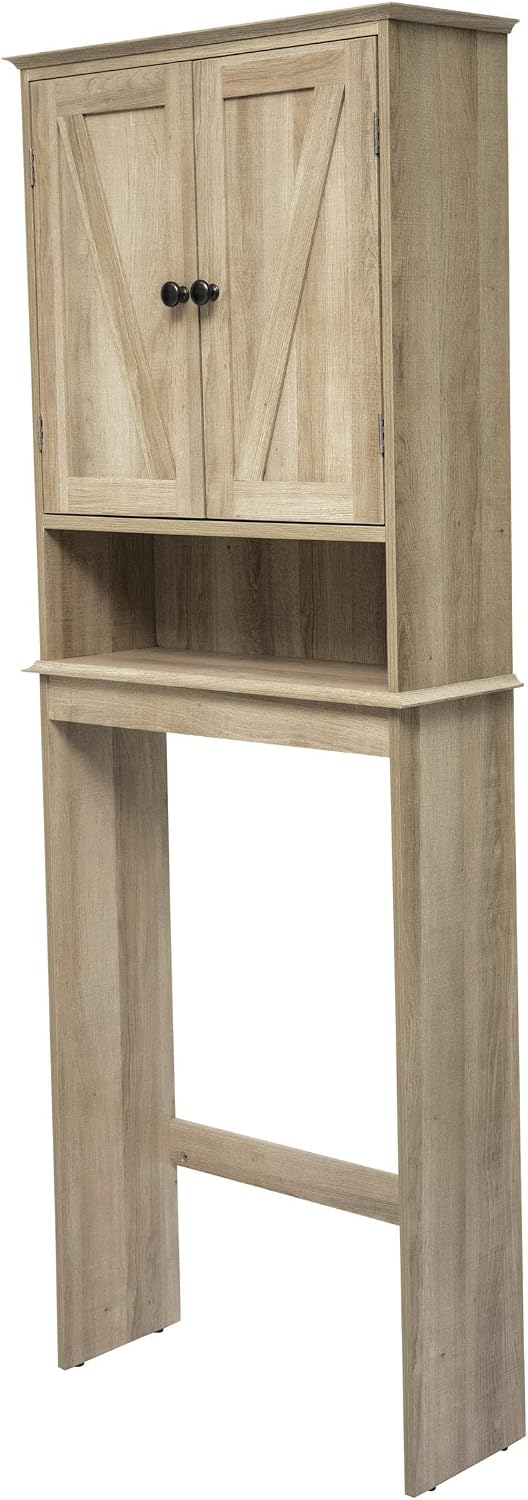 Armadietto Flash Furniture, 61 × 22,9 × 167 cm, legno, metallo, Nero, regolabile, per bagno