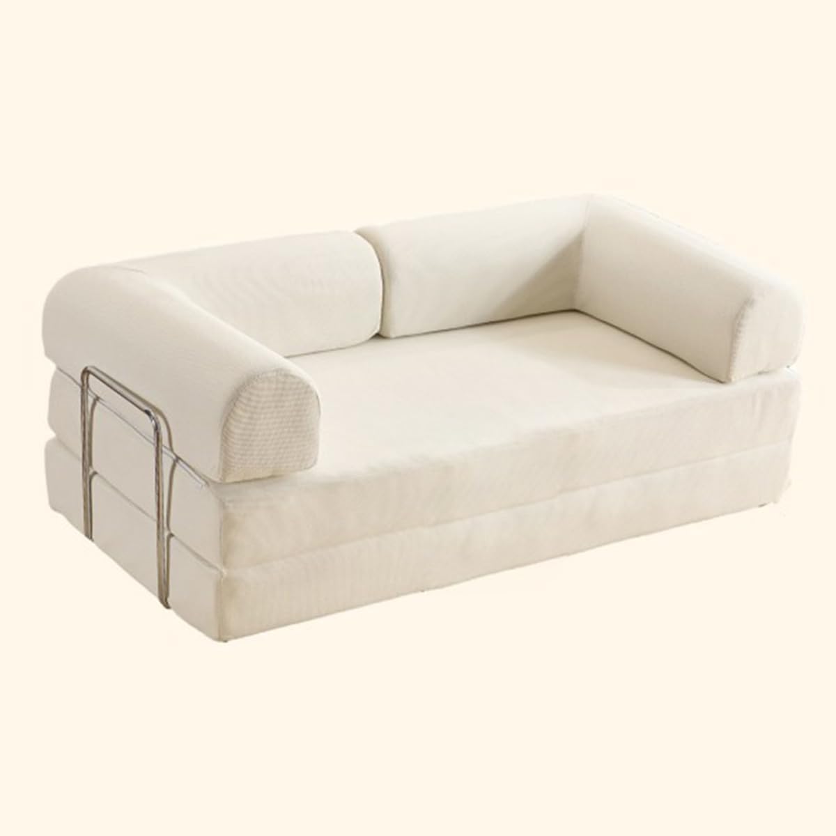 Divano letto zenggp, king size, materasso incluso, velluto, trasformabile, con funzione letto, pieghevole, per soggiorno