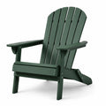 Sedia da Giardino Adirondack in Plastica Verde 91x79x85 cm