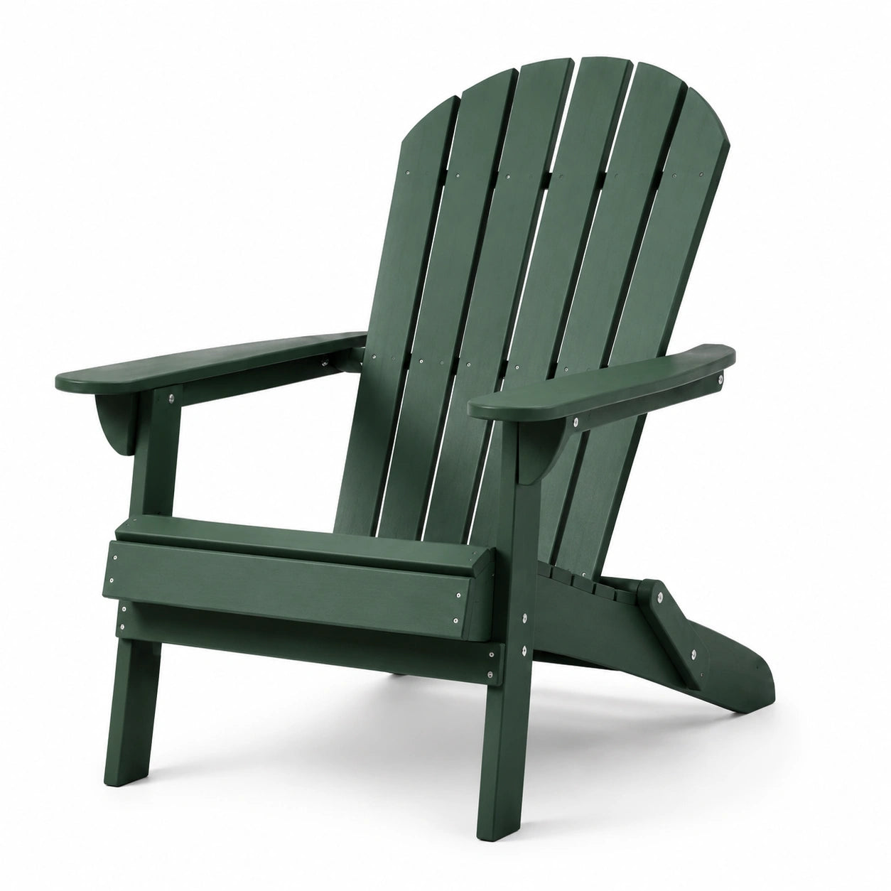 Sedia da Giardino Adirondack in Plastica Verde 91x79x85 cm