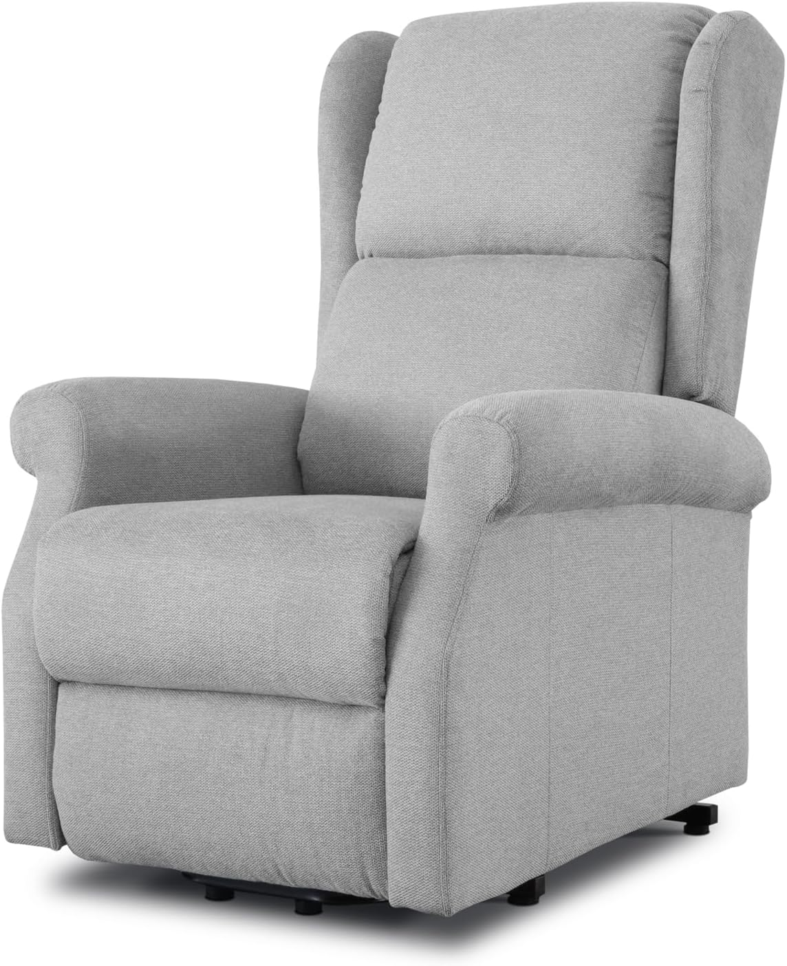 Poltrona reclinabile EVERGREENWEB MATERASSI & BEDS, Grigio, tessuto, alzapersona, ergonomica, con braccioli, per soggiorno