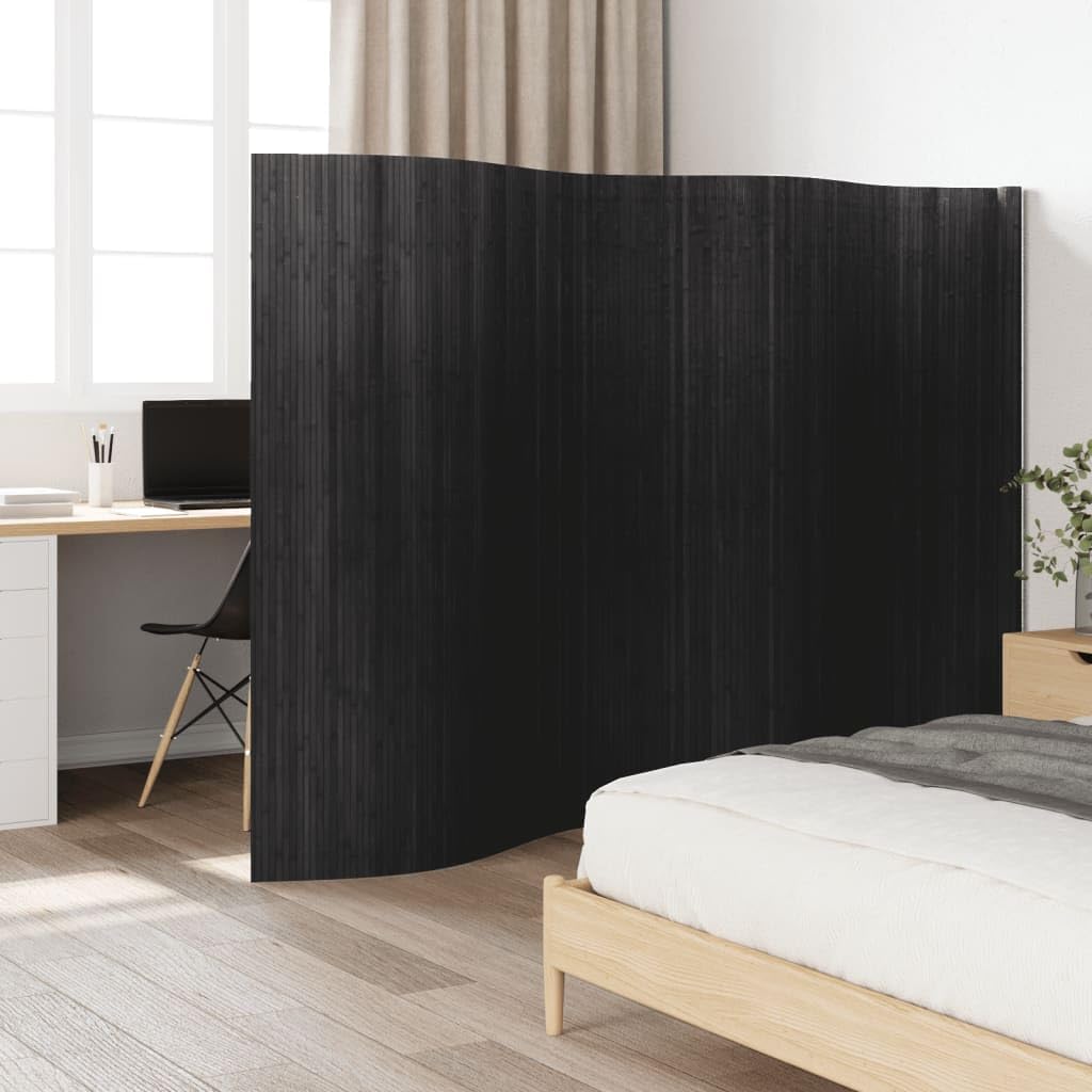 Paravento divisorio, Grigio, 165 × 400 cm, bambù