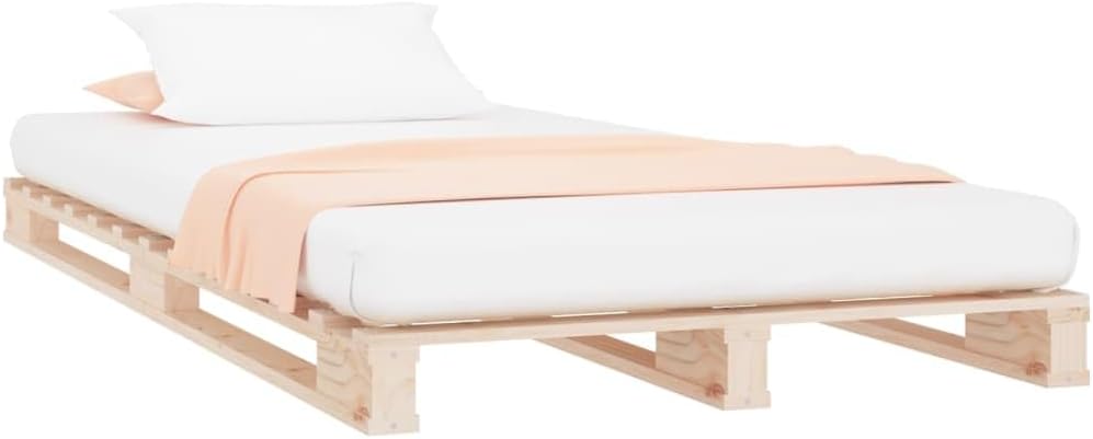 Letto vidaXL, 90 × 190 cm, legno massello, per camera da letto