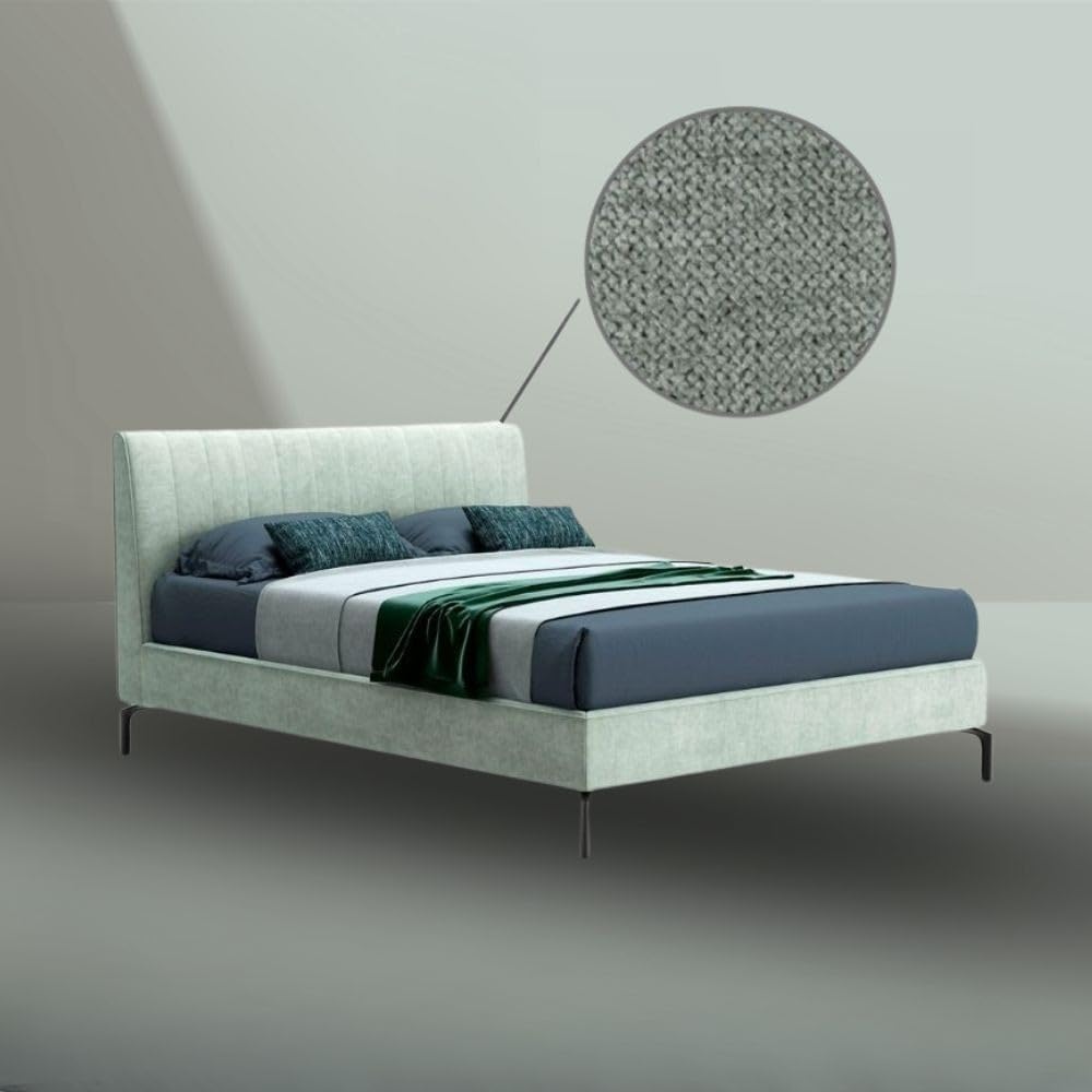 Letto contenitore Toscohome, matrimoniale, 160 × 200 cm, Verde, con contenitore, sfoderabile, idrorepellente, per camera da letto
