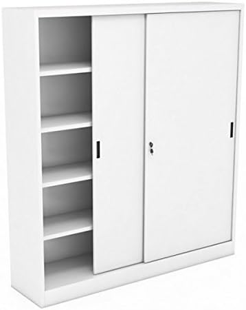 Armadio Arcos Italia, 180 × 45 × 200 cm, acciaio, regolabile, con ante scorrevoli
