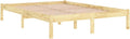 Struttura letto vidaXL, king size, 205,5 × 185,5 × 31 cm, legno massello, per camera da letto