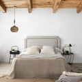 Testiera marcKonfort, 160 × 60 cm, Grigio/Marrone, legno