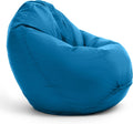 Bruni Poltrona sacco, 90 × 90 cm, Blu, per giardino e terrazzo