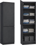 Home Collective Armadio, 2 ante, 5 ripiani, 50 × 40 × 180 cm, Antracite, legno, per ufficio