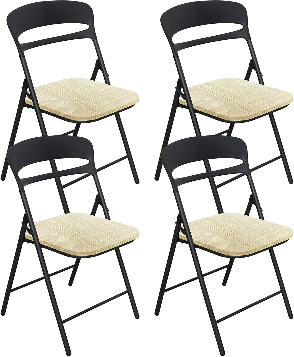 Sedia Il Gruppone Passione Casa, 4 sedie, legno, metallo, Naturale, pieghevole