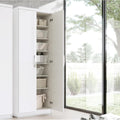 Armadio Befara, 6 ripiani, 61 × 34 × 180 cm, Bianco, 61 x 180 cm
