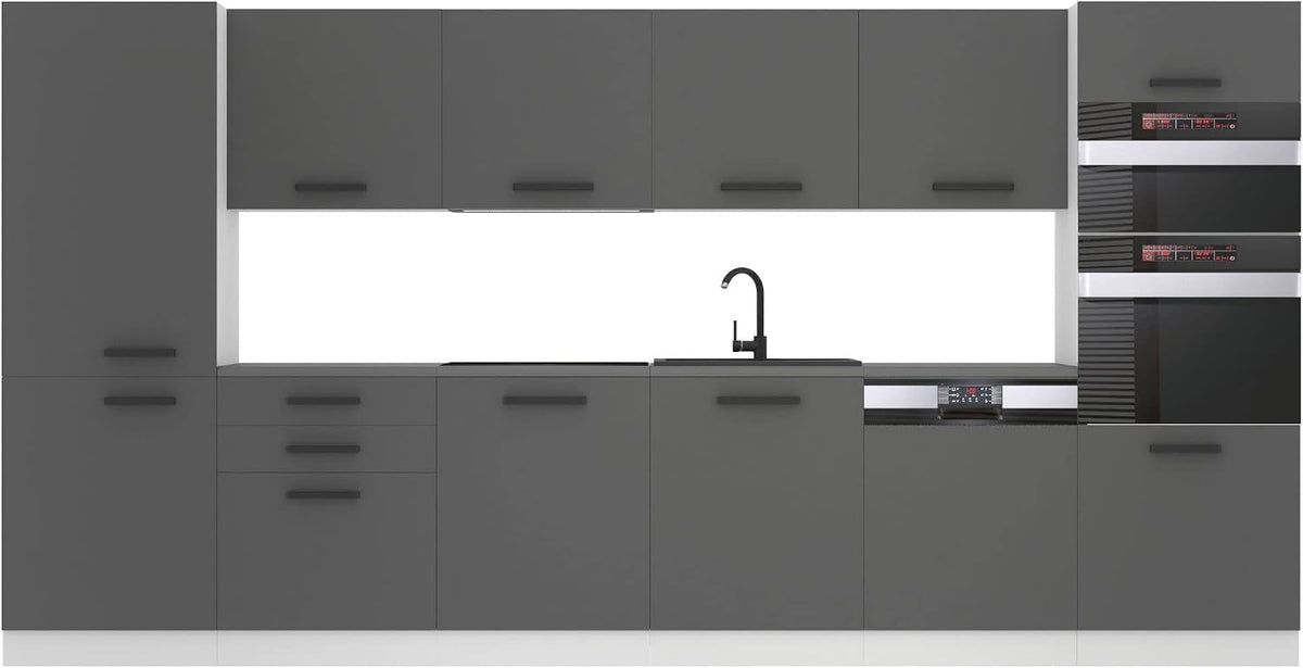 Armadietto B BELINI GROUP, 360 × 60 cm, resina, Argento, regolabile, per sala da pranzo e cucina