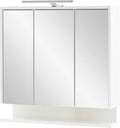 Armadietto a specchio Schildmeyer, 71,4 × 65 × 16 cm, Bianco, legno