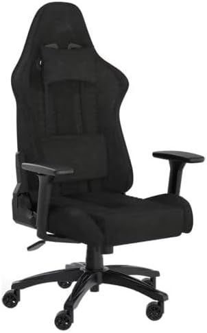 Sedia gaming Corsair, TC100, regolabile, con braccioli, tessuto, memory foam, per ufficio