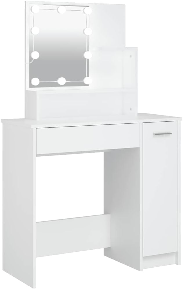 Toeletta vidaXL, 86,5 × 35 × 136 cm, Bianco