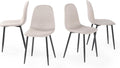 Sedia FurnitureR, Beige, 44,5 × 39 × 86 cm, metallo, tessuto, per soggiorno