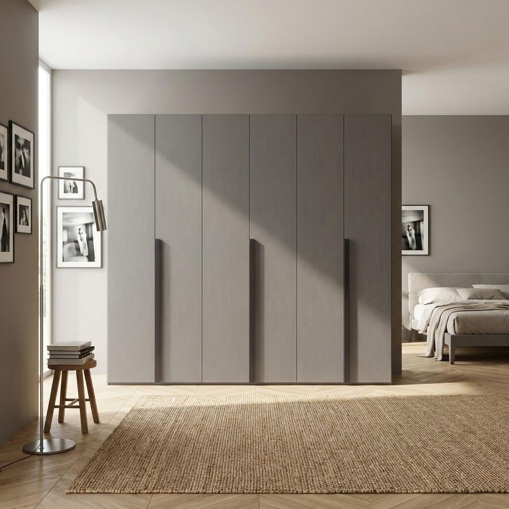 Armadio guardaroba DecHome, 276 × 60,3 × 250 cm, 6 ante, per camera da letto
