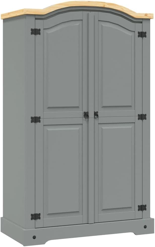 Armadio vidaXL, 2 ante, 101 × 52 × 170 cm, legno, Marrone