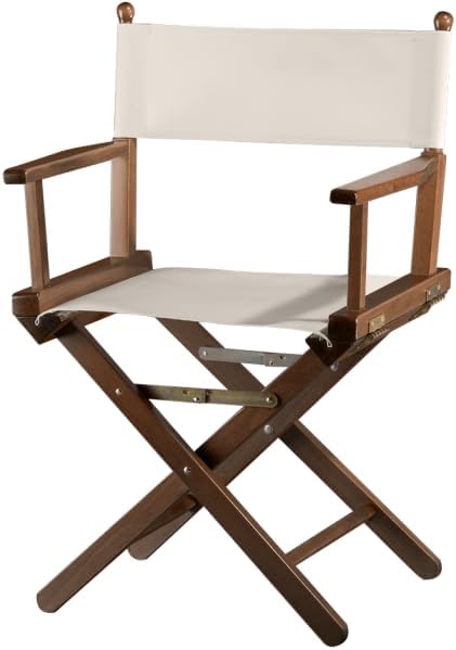 ZStyle Sedia, Noce, legno, tessuto, pieghevole, per giardino e terrazzo