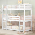Letto a castello Comfymod, singolo, Bianco, 90 × 200 cm, legno, materasso non incluso, per camera da letto