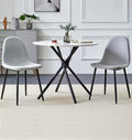 Hallowood Furniture Set da pranzo, 2 pezzi, Grigio, metallo, tessuto, per ufficio