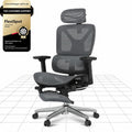 Sedia da ufficio FLEXISPOT, regolabile, con poggiapiedi, con poggiatesta, con braccioli, per ufficio