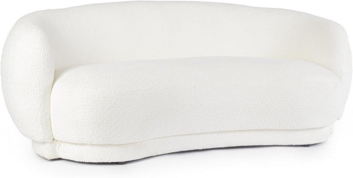 Divano KONTE.DESIGN, TECLA, Bianco, tessuto, per soggiorno