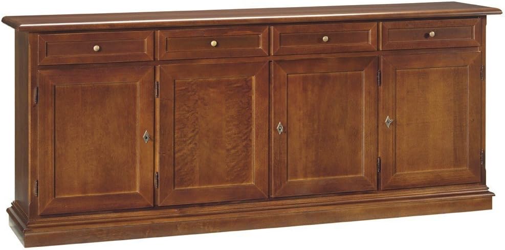 Credenza EsteaMobili, CREDENZA 4, Noce, 4 ante, legno, per soggiorno