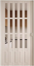 Porta scorrevole HBALDTEDC, 100 × 150cm, Bianco, pieghevole