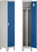 Armadio Brigros, 180 × 45 × 38 cm, Blu, 3 scomparti, metallo