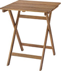 Tavolo pieghevole Protuning, 60 × 62 cm, Marrone scuro, per giardino e terrazzo