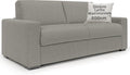 Divano letto Divani.Store, matrimoniale, 140 × 197 cm, tessuto, materasso incluso, per soggiorno