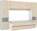 Letto contenitore DEKIT GRUPO RIMOBEL, misura 90 × 190, alluminio, Bianco e naturale, per camera da letto