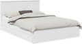 vidaXL Struttura letto, Bianco, 160 × 200 cm, legno, con contenitore, per camera da letto