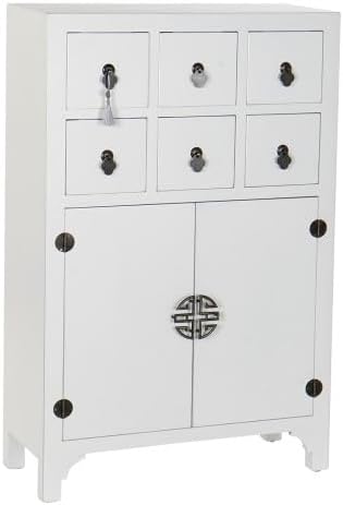 Cassettiera DRW, 63 × 27 × 101 cm, Bianco, legno