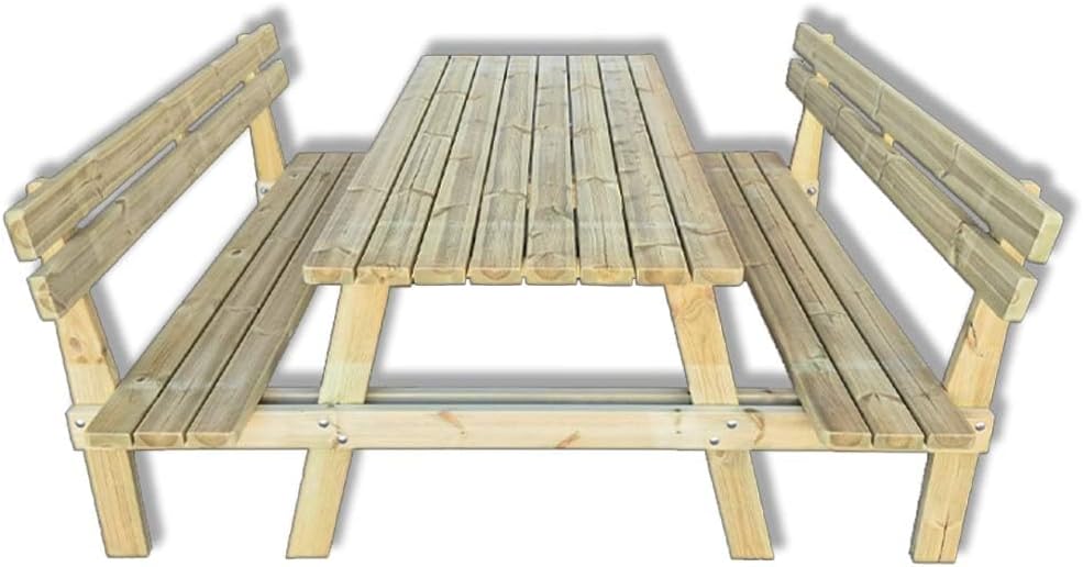 Tavolo SUNWOOD, 180 × 190 × 78 cm, 6 posti, Naturale, legno