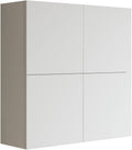 Mobile a muro Mama Store, 4 ante, 71 X 22 X 71 cm, Bianco