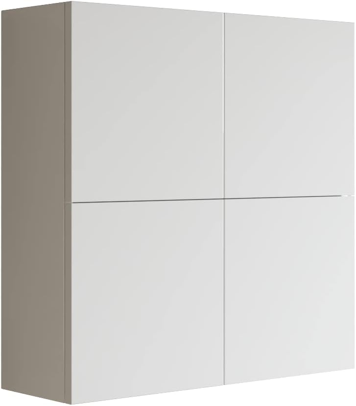 Mobile a muro Mama Store, 4 ante, 71 X 22 X 71 cm, Bianco