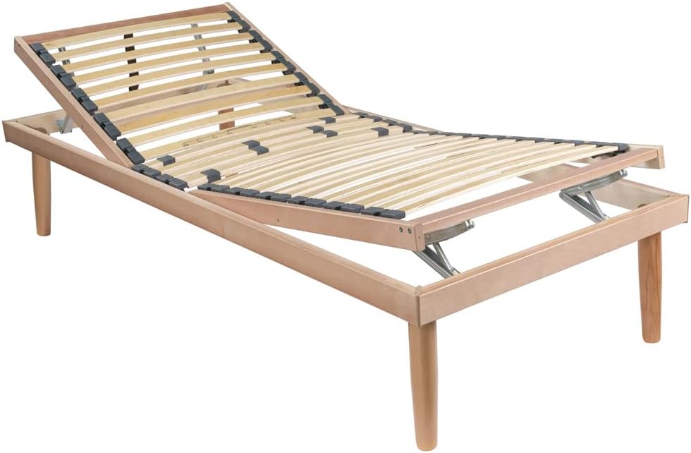 Letto Comprarredo, Naturale, 60 × 25mm, 38 × 8 mm, legno, ortopedico, reclinabile, per camera da letto